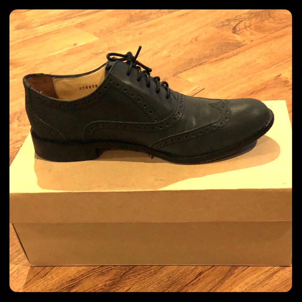 Cole Haan Black reflective Skylar Oxfords